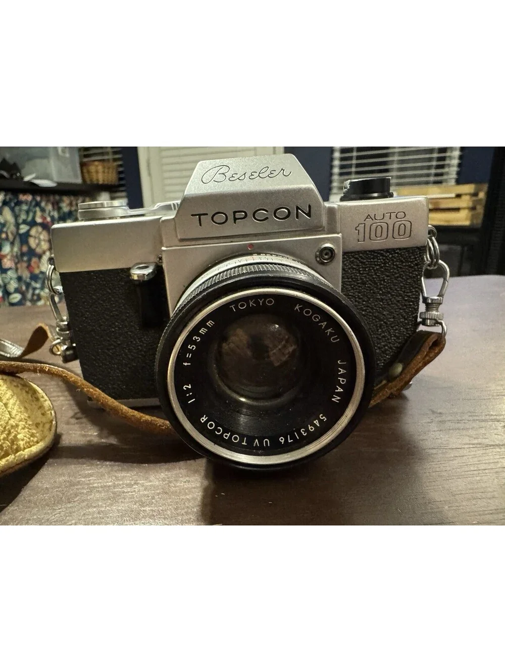 Vintage Beseler Topcon Auto100 35mm Film Camera W/ 53mm Lens Untested, As Is